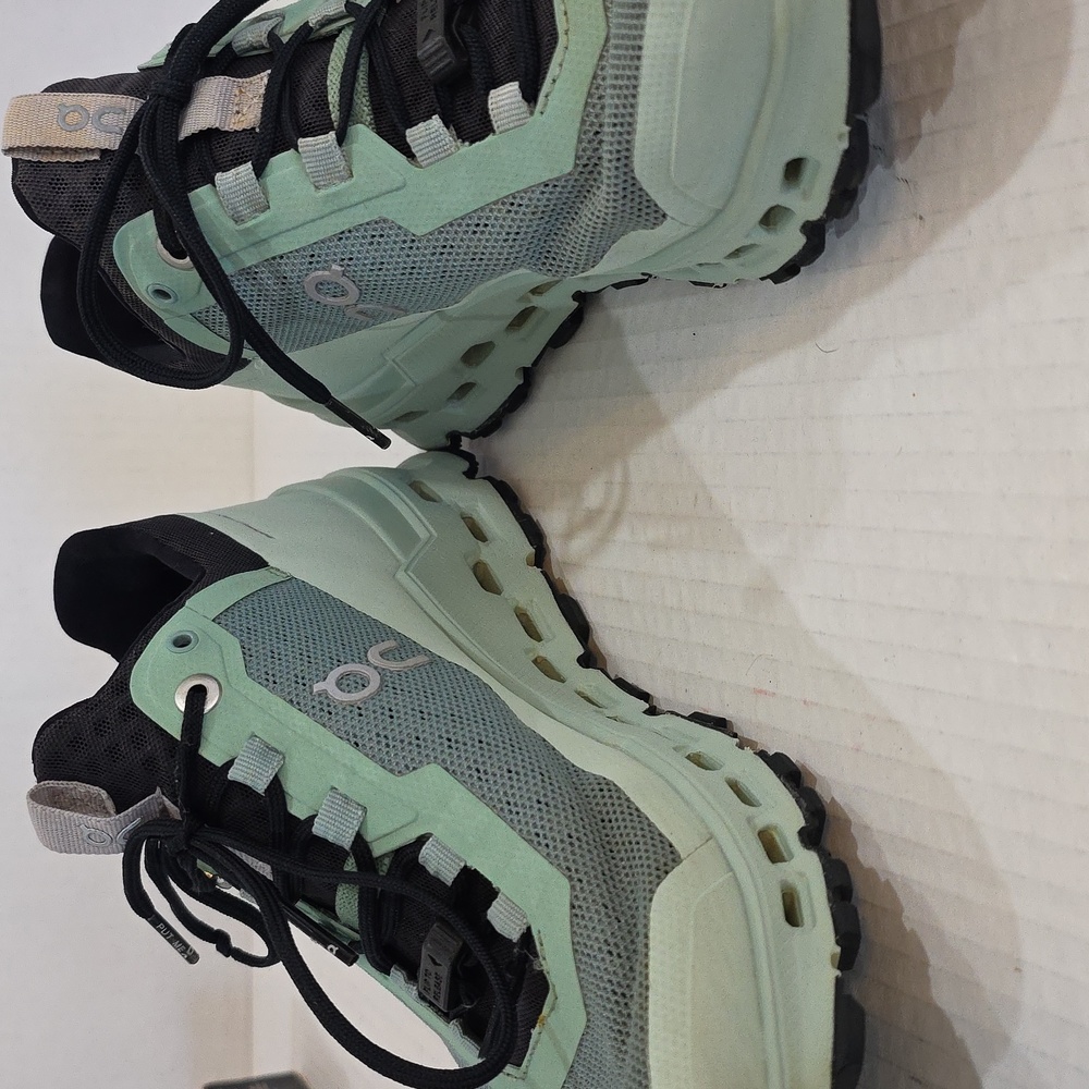 On Running Women's Mint Green and Black Cloudventure Trail Shoes 7.5 - Picture 12 of 12